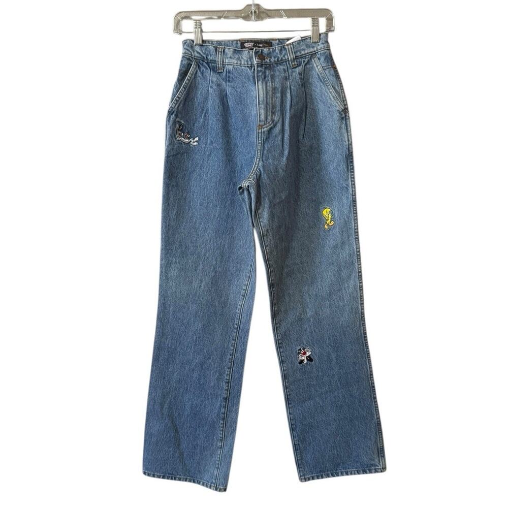 Teddy Fresh x Looney Tunes Denim Jeans Size 25 Grunge Streetwear Punk Skater‎